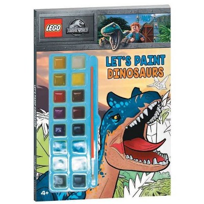 Lego Jurassic World: Let's Paint Dinosaurs - (Coloring Book with Covermount) by  Ameet Publishing (Paperback)