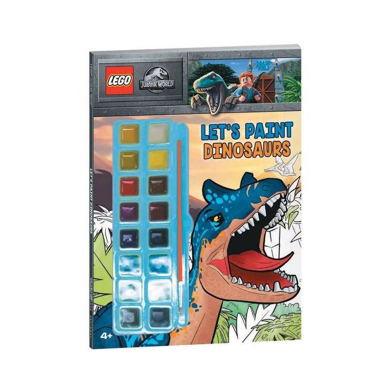 Lego Jurassic World: Let's Paint Dinosaurs - (Color & Activity with Paint) by  Ameet Publishing (Paperback), 1 of 2