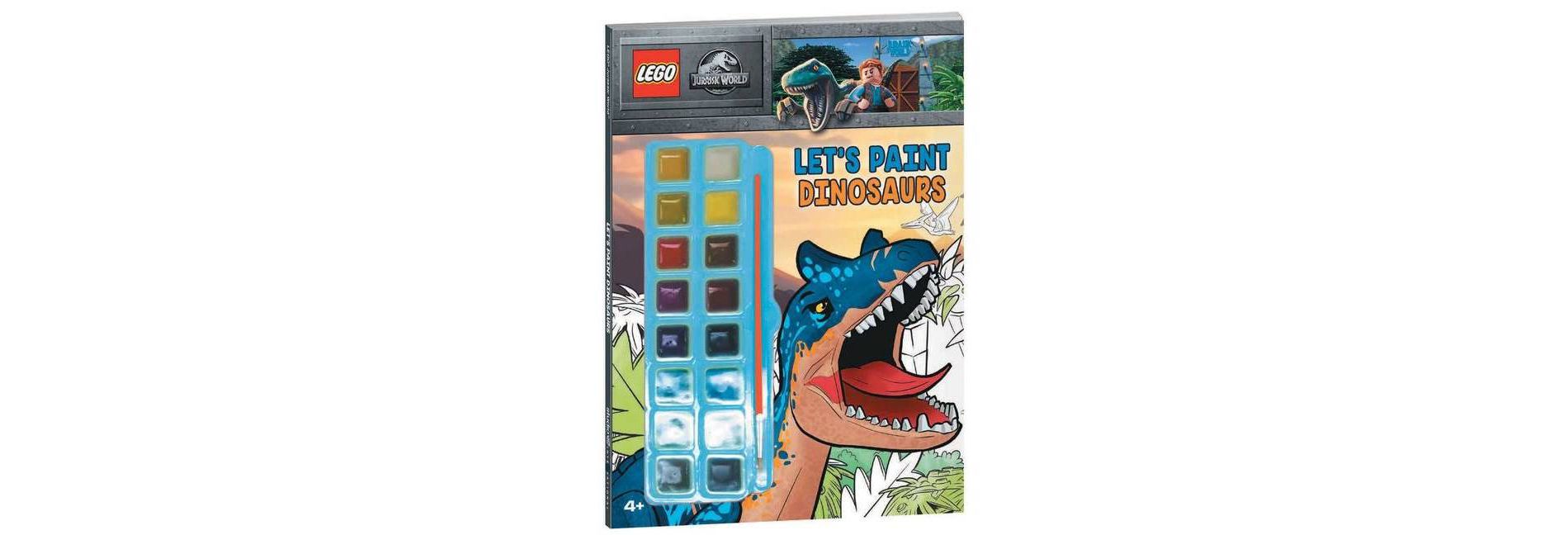 Lego Jurassic World: Let's Paint Dinosaurs - (Color & Activity with Paint) by  Ameet Publishing (Paperback)
