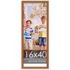 PosterPalooza | Panoramic Slim Profile Brown Picture Frame - UV Acrylic, Foam Board Backing, Hanging Hardware - 2 of 4