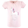 Hudson Baby Infant and Toddler Girl Short Sleeve T-Shirts, Magical World - 4 of 4