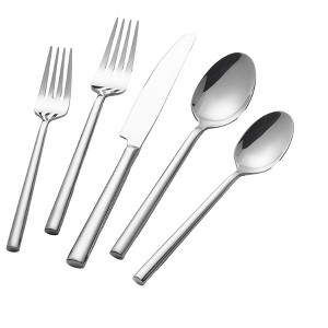 Aoibox 20-Piece Forged Stainless Steel Flatware Set with Mirror Finish, Dishwasher Safe Cutlery Set for 4, Ideal for Daily Use & Special Occasions - 1 of 4