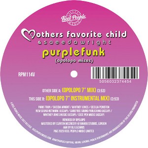 Mothers Favorite Child & Saeeda Wright - Purple Funk (Opolopo Remixes) (vinyl 7 inch single) - 1 of 1