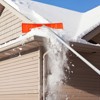 VEVOR Snow Roof Rake, 25" Plastic Blade Snow Removal Tool, 21ft Reach Aluminium Handle, Superior Roof Shovel with Anti-Slip Handle Grip, Silver - 2 of 4
