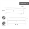 Tramull Velvet Upholstered Storage Bench with Metal Legs, Multi-Functional Footstool Ottoman for Bedroom, Living Room & Entryway - 2 of 4
