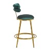 NicBex Dining Chairs Set of 2 Upholstered Chair Counter Stools with iron Frame Soft Back Footrest for dining room - 3 of 4