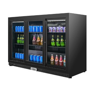 VITLIFE Back Bar Cooler with 3 Sliding Glass Doors, Counter-Height Beverage Refrigerator, 11.6 Cu.Ft., Commercial Fridge w/ LED Lighting & Soft Close - 1 of 4