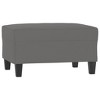 vidaXL Footstool Dark Gray 27.6 in.x21.7 in.x16.1 in. Microfiber Fabric - 2 of 4