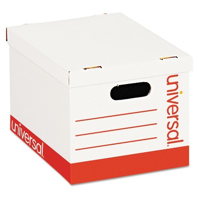 Universal Economy Storage Box Lift-Off Lid Letter/Legal. White 12/Ct 95223