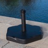 Hexagon 66-pound Patio Umbrella Base - Black - Christopher Knight Home: Secure & Weather-Resistant - 2 of 4
