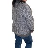 Women's Cozy Patterned V-Neck Sweater - mystree - 2 of 3