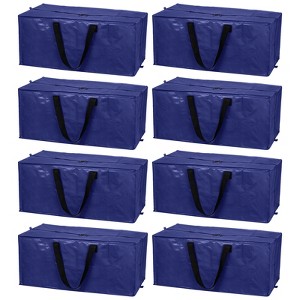 Unique Bargains Waterproof Durable Foldable Space Saving Extra Large Storage Tote 29x13x15 Inch 8 Pcs - 1 of 4