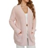 Snuggle Sac Women’s Open Front Cardigan with Pockets Soft Long Sleeve Knit Sweater for All Seasons - 2 of 4