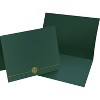 Great Papers Classic Crest Certificate Holders 12" x 9.38" Hunter Green 25/Pack (903118PK5) - 3 of 3