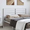 vidaXL Durable Metal Headboard, Modern Style, White, Full - 2 of 4