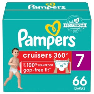 Pampers Cruisers 360 Diapers Size 7 66 Count - 1 of 1