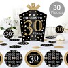 Big Dot of Happiness Adult 30th Birthday - Gold - Birthday Party Decor and Confetti - Terrific Table Centerpiece Kit - Set of 30 - 2 of 4