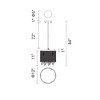 CWI Lighting Benson 4 Light Drum Shade Flush Mount With Chrome Finish - 2 of 2
