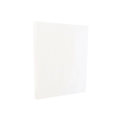JAM Paper Cardstock Paper 80 Lbs 8.5" x 11" White Glossy 250/Pack 1034702