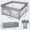 GOTGELIF 50"x50" Travel-Friendly Baby Playpen Spacious & Secure Foldable Playard - 2 of 4