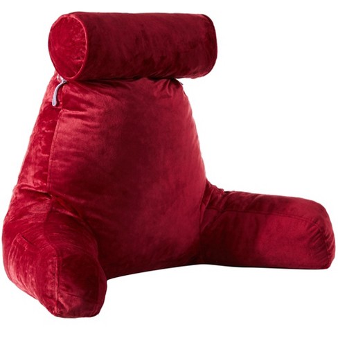 Cheer Collection Back Support Wedge Pillow With Adjustable Neck Pillow,  Maroon : Target