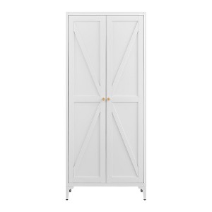 Maliang 27.56 x 13.78 x 64.96" 2 Doors Metal Storage Cabinet, Kitchen Pantry Cabinet With Adjustable Shelves - 1 of 4