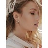 Small Star/Heart/Spike/Square Huggie Earrings for Women 18K Gold/Platinum Plated Cute Studs Earrings Jewelry Gift for Her, with Gift Box - 2 of 4