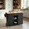 Finnhomy 53.2'' Large Rolling Kitchen Island with Drop Leaf - 2 of 4
