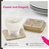 Pimpernel Sara Miller Chelsea Coasters - Set of 6 (4” x 4”), Cork Backing, Elegant Bird & Floral Design, Easy to Clean, Protects Your Furniture - 3 of 4