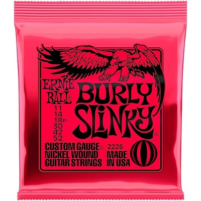 Ernie Ball Burly Slinky Nickel Wound Electric Guitar Strings (11-52)