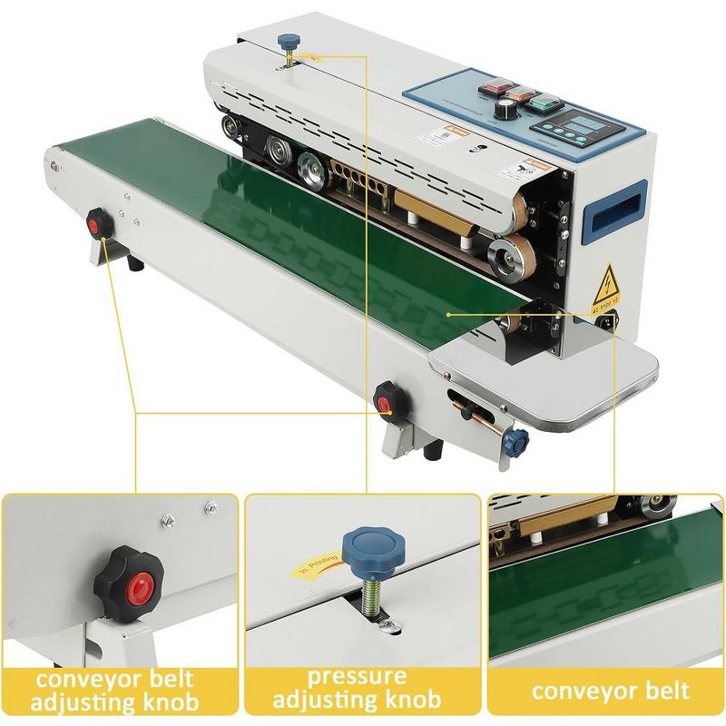 Automatic Horizontal Continuous Band Sealing Machine Digital Temperature Control, 3 of 8