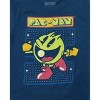 Seven Times Six Pac-Man T-Shirt Boy's Video Game Grid Short Sleeve Tee Retro Graphic Print Blue - 2 of 4