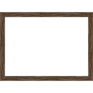 Amanti Art Regis Barnwood Mocha Narrow Framed Dry Erase Magnetic Board - 1 of 4