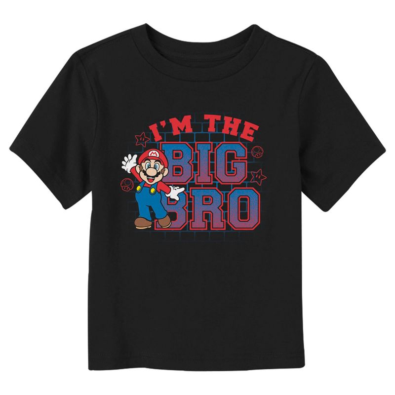 Toddler's Nintendo Big Bro Mario T-Shirt, 1 of 4