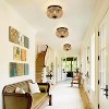 KTMBDW 3-Light Farmhouse Ceiling Light Fixtures, Industrial Hallway Light, Vintage Rattan Cage Ceiling Lamp for Living Room, Kitchen, Bedroom - 4 of 4