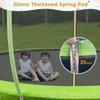 Trampoline 10FT 12FT 14FT 16FT with Enclosure & Ladder, ASTM Approved Heavy-Duty Outdoor Recreational Trampoline for Kids Adults, 440LB Capacity - 2 of 4