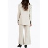 Women's OVERSIZED SINGLE-BREASTED LINEN-BLEND BLAZER - LUCCA - 3 of 4