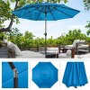 Pure Garden 10' Octagon Wind-Resistant Outdoor Patio Market Umbrella - 4 of 4