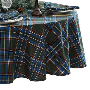 Elrene Stowe Tartan Holiday Plaid Tablecloth - Elrene Home Fashions - 1 of 3