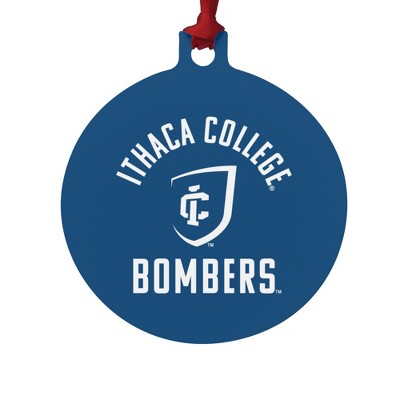 Ithaca College Bombers Logo Aluminum Holiday Christmas Tree Ornament