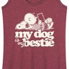 Women's - Peanuts - My Dog Is My Bestie Graphic Racerback Tank - 2 of 4