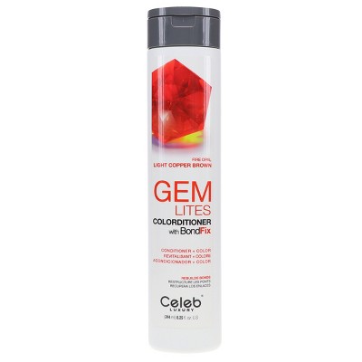 Celeb Luxury Gem Lites Colorditioner with BondFix Fire Opal Light Copper Brown 8.25 oz