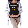 Women's Black Color mom-to-bee Print Maternity T-shirt - 4 of 4