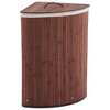 58L Bamboo Laundry Hamper with Removable 3-Section Liner, Foldable Storage Basket with Lid & Handles for Bedroom, Laundry Room, and Small Spaces - 4 of 4