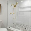 Cobbe Wall Mounted Dual Handle Shower Set with 7 Settings ABS Dual Head 2-in-1 Hand Shower and 59-Inch Hose Brushed Gold - 3 of 4
