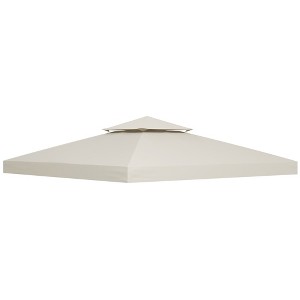 Outsunny Gazebo Replacement Canopy, 2-Tier Top Cover for 9.84' x 9.84' Outdoor Gazebo Models (TOP ONLY) - 1 of 4