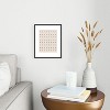 Urban Wild Studio desert check small charcoal Metal Framed Art Print - Deny Designs - 2 of 4