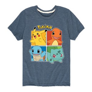 Boys' - Pokémon - Pokémon Squares Short Sleeve Graphic T-Shirt - 1 of 4