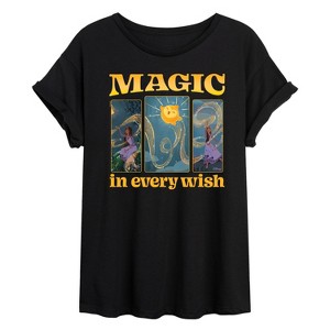 Women's - Disney - Magic In Every Wish Oversized Graphic T-Shirt - 1 of 4