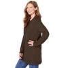 Woman Within Plus Size Cotton Cable Knit Cardigan Sweater - 4 of 4